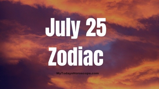 Zodiac july 25 Yoors