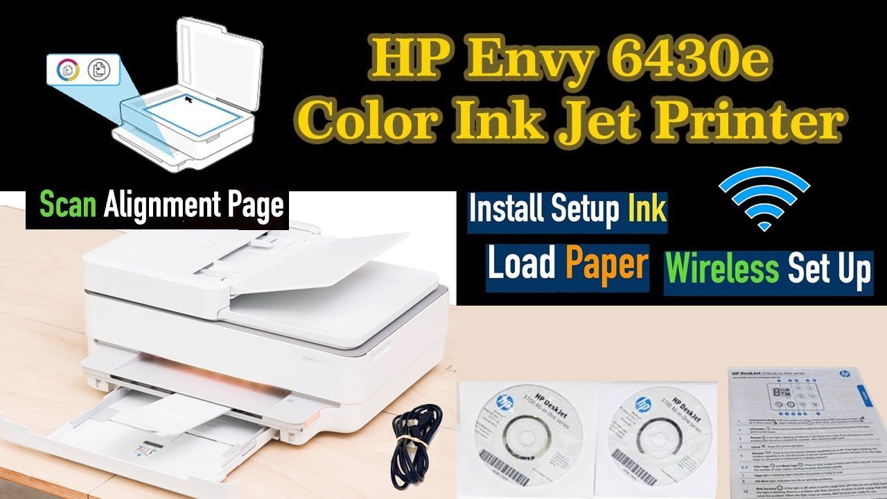 HP Envy 6400e Series Color Ink Jet Printer Install